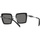Uhren & Schmuck Sonnenbrillen Prada Sonnenbrille PR55ZS 1AB5Z1 Polarisiert Schwarz