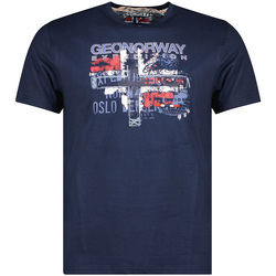 Kleidung Herren T-Shirts Geographical Norway SU1325HGN-NAVY Blau