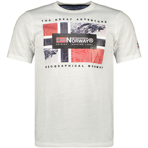 Kleidung Herren T-Shirts Geographical Norway SW1240HGN-WHITE Weiss