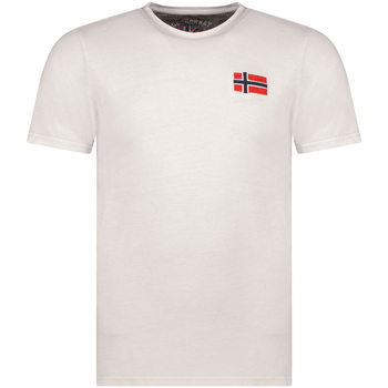 Kleidung Herren T-Shirts Geographical Norway SW1269HGNO-LIGHT GREY Grau