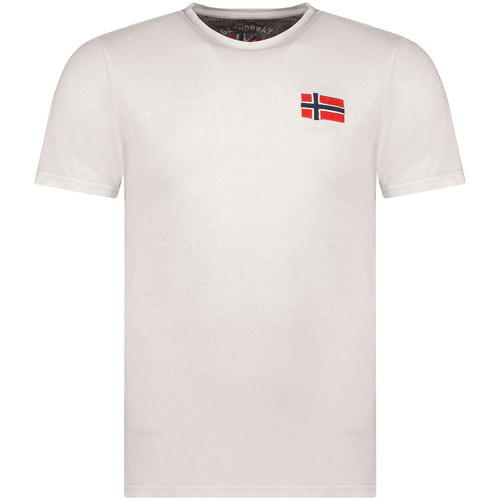 Kleidung Herren T-Shirts Geographical Norway SW1269HGNO-LIGHT GREY Grau