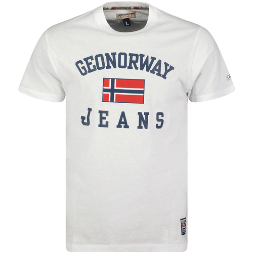 Kleidung Herren T-Shirts Geo Norway SX1044HGNO-WHITE Weiss