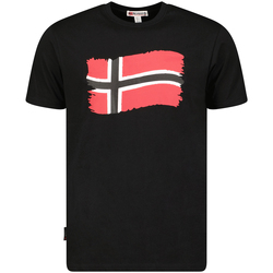 Kleidung Herren T-Shirts Geographical Norway SX1078HGN-BLACK Schwarz