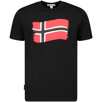 Kleidung Herren T-Shirts Geographical Norway SX1078HGN-BLACK Schwarz