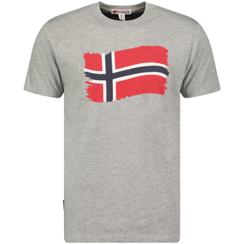 Kleidung Herren T-Shirts Geographical Norway SX1078HGN-BLENDED GREY Grau