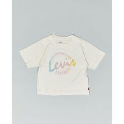 Kleidung Mädchen T-Shirts & Poloshirts Levi's 4EH190 MEET ANG GREET SCRIPT-W5I Weiss