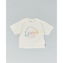 Kleidung Mädchen T-Shirts & Poloshirts Levi's 4EH190 MEET ANG GREET SCRIPT-W5I Weiss
