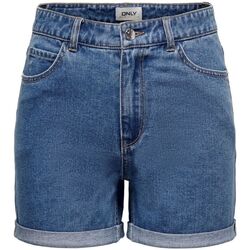 Kleidung Damen Shorts / Bermudas Only 15230571 VEGA-MEDIUM BLUE DENIM Blau