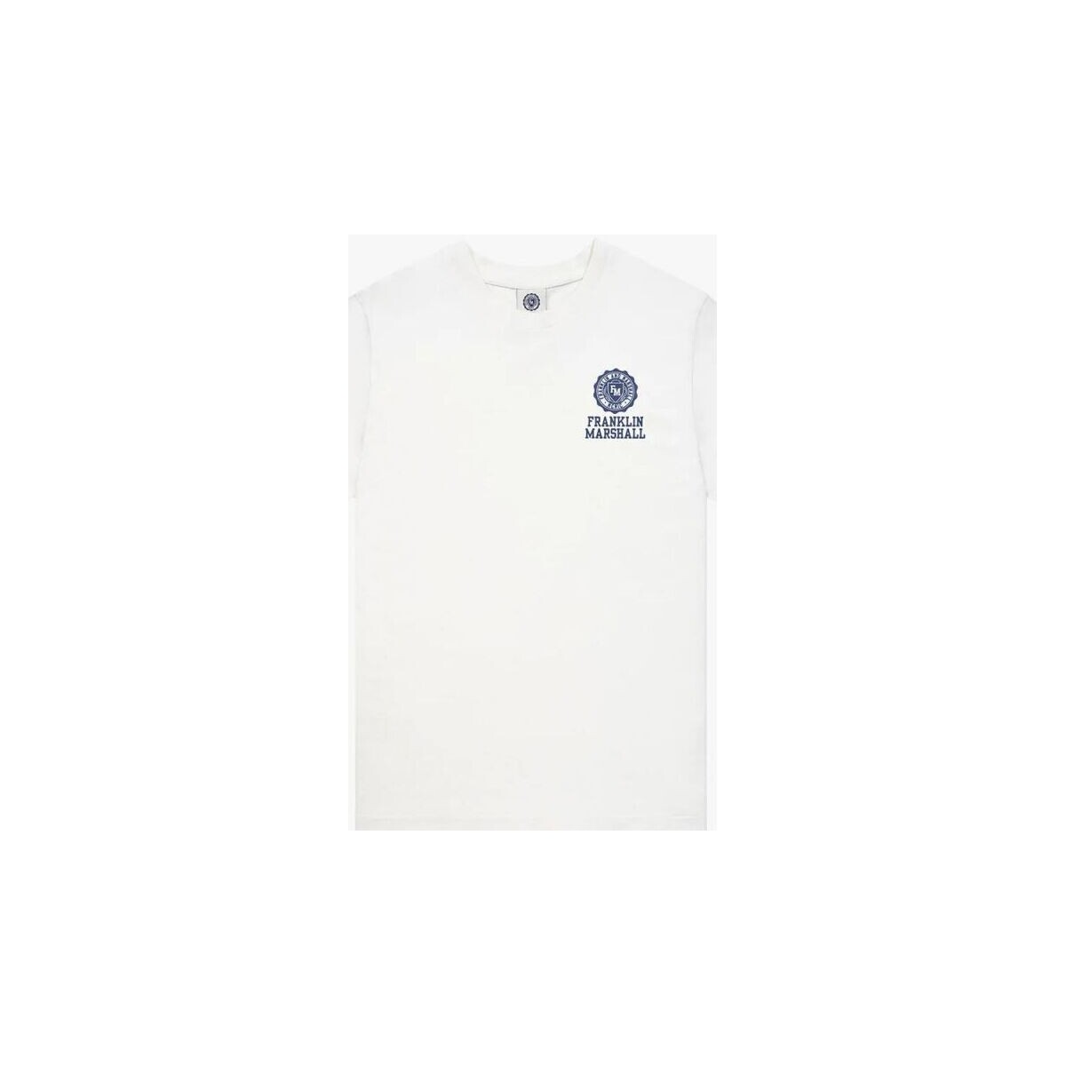 Kleidung T-Shirts & Poloshirts Franklin & Marshall JM3012.1000P01-011 OFF WHITE Weiss