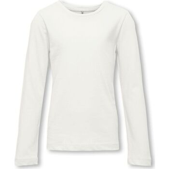 Kleidung Mädchen T-Shirts & Poloshirts Only 15299770 NEW LS-CLOUD DANCER Beige