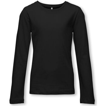 Kleidung Mädchen T-Shirts & Poloshirts Only 15299770 NEW LS-BLACK Schwarz