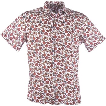 Kleidung Herren Langärmelige Hemden Sl56 Camicia Colletto Uomo Gera Rot