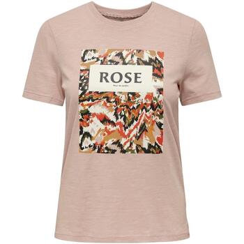 Kleidung Damen T-Shirts & Poloshirts Only  Rosa