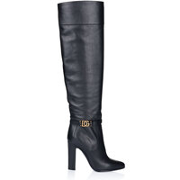 Schuhe Damen Kniestiefel D&G CU0671 AW695 Schwarz