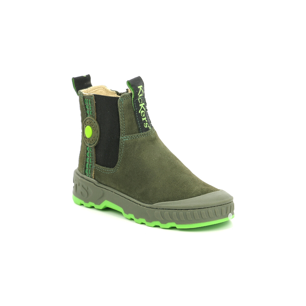 Schuhe Jungen Boots Kickers Kicktrust Grün
