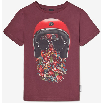 Kleidung Jungen T-Shirts & Poloshirts Le Temps des Cerises T-shirt GREGORBO Rot
