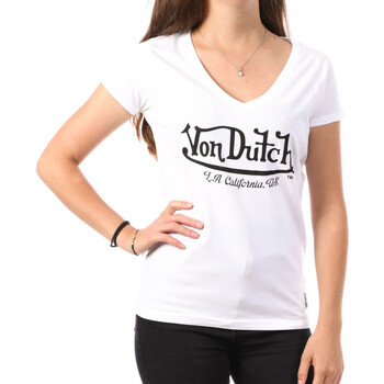 Kleidung Damen T-Shirts Von Dutch VD/TVC/JENN Weiss
