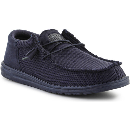 Schuhe Herren Sneaker HEYDUDE Männer Schuhe  Wally Funk Mono Navy 40011-410 Blau