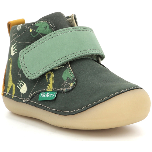 Schuhe Jungen Boots Kickers Sabio Grün