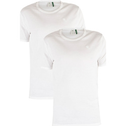 Kleidung Herren T-Shirts G-Star Raw 2er Pack Slim Crew T-Shirts Weiss