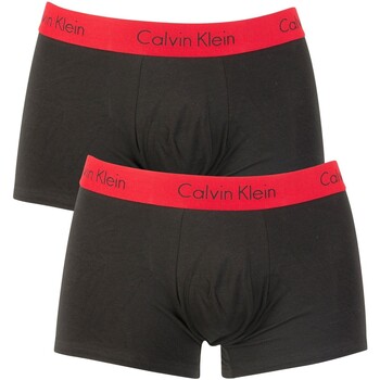 Unterwäsche Herren Boxershorts Calvin Klein Jeans 2 Stück Pro Stretch Trunks Schwarz