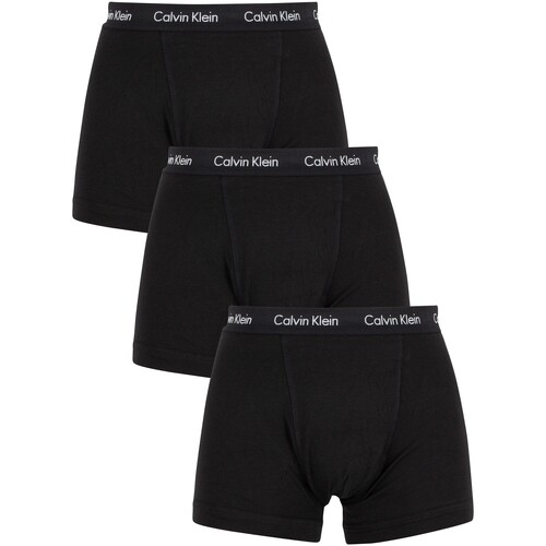 Unterwäsche Herren Boxershorts Calvin Klein Jeans 3er Pack Baumwollstrümpfe Schwarz