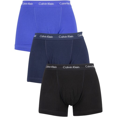 Unterwäsche Herren Boxershorts Calvin Klein Jeans 3 Packungsstämme Blau