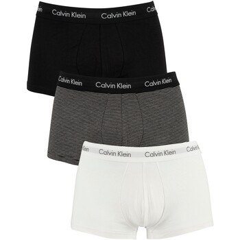 Unterwäsche Herren Boxershorts Calvin Klein Jeans 3er Pack Low Rise Trunks Multicolor