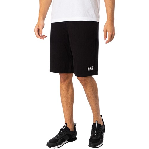 Kleidung Herren Shorts / Bermudas Emporio Armani EA7 Bermuda Sweat Sweat Shorts Schwarz
