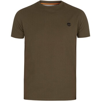 Kleidung Herren T-Shirts Timberland Dun River Crew Schlankes T-Shirt Grün