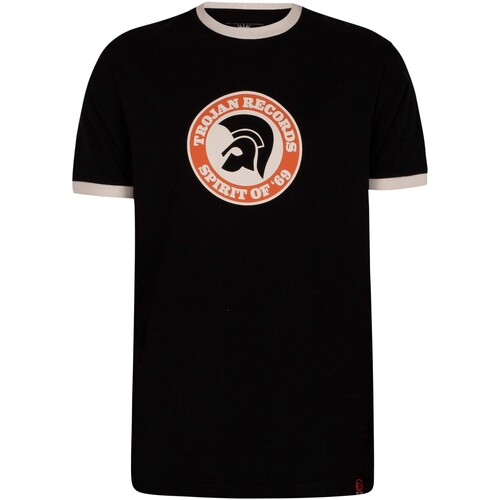 Kleidung Herren T-Shirts Trojan Geist von 69 T-Shirt Schwarz