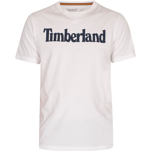 Kleidung Herren T-Shirts Timberland Kennebec Linear T-Shirt Weiss