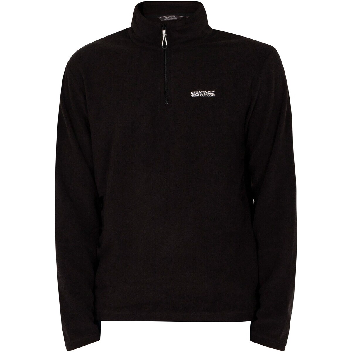 Kleidung Herren Fleecepullover Regatta Thompson Fleece-Sweatshirt mit Reißverschluss Schwarz