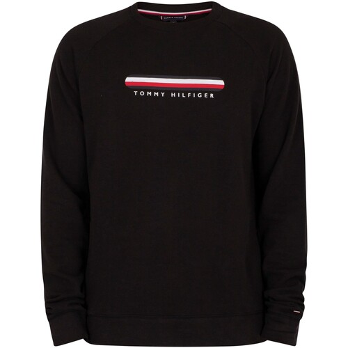 Kleidung Herren Sweatshirts Tommy Hilfiger Lounge Graphic Sweatshirt Schwarz