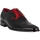 Schuhe Herren Richelieu Jeffery-West Oxford-Schuhe aus poliertem Leder Schwarz