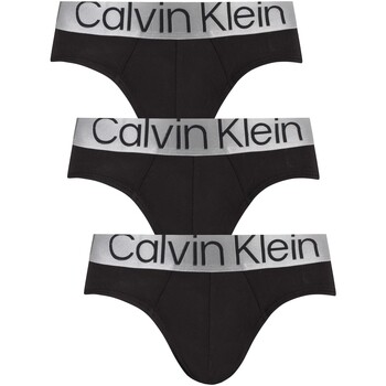 Calvin Klein Jeans 3er-Pack Reconsidered Stell Hüftslips Schwarz