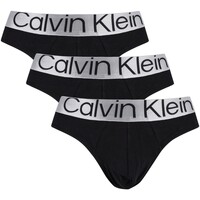 Unterwäsche Herren Slips Calvin Klein Jeans 3er-Pack Reconsidered Steel Hüftslips Schwarz