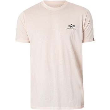 Kleidung Herren T-Shirts Alpha T-Shirt mit Backprint Beige