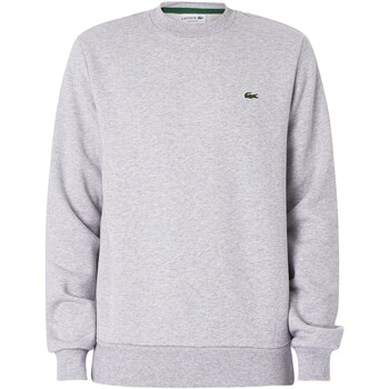 Kleidung Herren Sweatshirts Lacoste Sweatshirt aus gebürsteter Bio-Baumwolle Grau