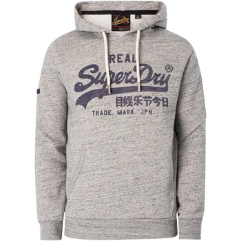 Kleidung Herren Sweatshirts Superdry Hoodie mit Vintage-Logo-Grafik Grau