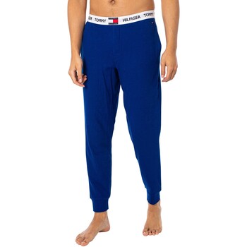 Kleidung Herren Pyjamas/ Nachthemden Tommy Hilfiger Logo Bund Pyjama Bottoms Blau
