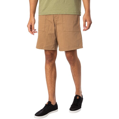 Kleidung Herren Shorts / Bermudas Farah Twill-Shorts mit Sepel-Patch Beige