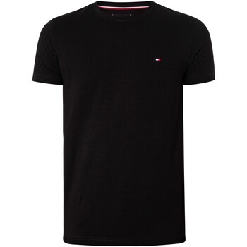 Kleidung Herren T-Shirts Tommy Hilfiger Core-Stretch Extra Slim T-Shirt Schwarz