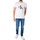 Kleidung Herren T-Shirts Calvin Klein Jeans Kern-Monologo-dünnes T-Shirt Weiss