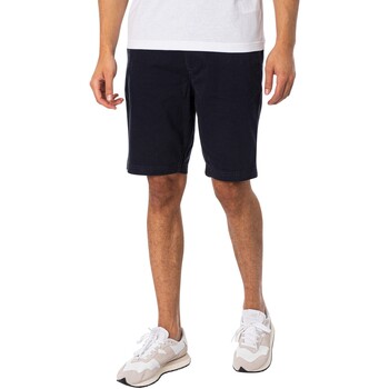 Kleidung Herren Shorts / Bermudas Superdry Vintage Offizier schmale Chino-Shorts Blau