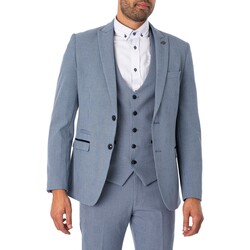 Kleidung Herren Jacken / Blazers Marc Darcy Blazer mit Bromley-Karomuster Blau