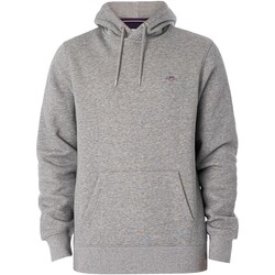 Kleidung Herren Sweatshirts Gant Normaler Pullover-Hoodie Grau