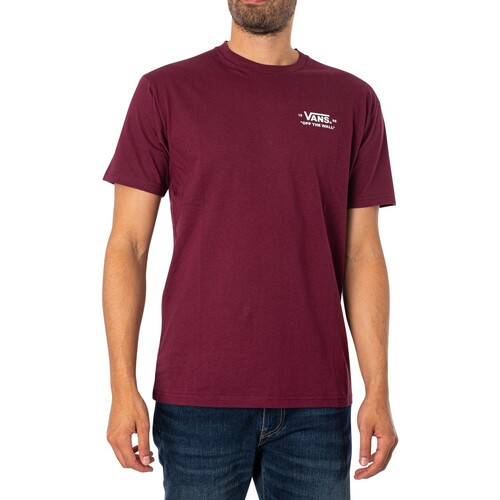 Kleidung Herren T-Shirts Vans Essential-T-Shirt mit Logo auf der Rückseite Rot