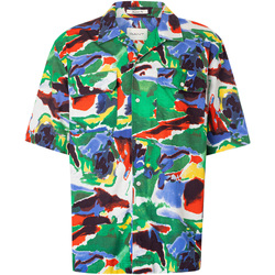 Kleidung Herren Kurzärmelige Hemden Gant Lässiges Kurzarmhemd aus Baumwoll-Lyocell Multicolor