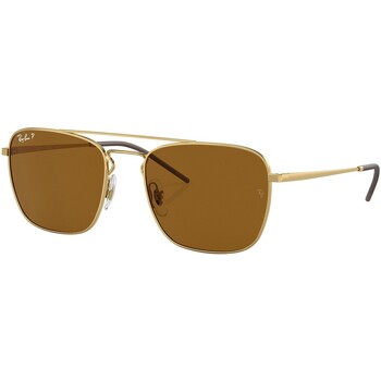 Uhren & Schmuck Herren Sonnenbrillen Ray-ban RB3588 Quadratische Sonnenbrille Gold